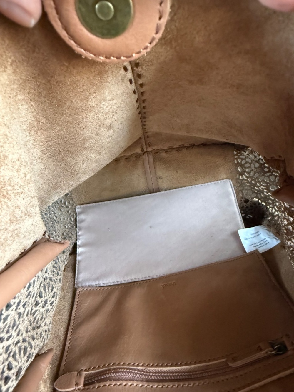 The Sak Los Feliz leather crossbody with laser cutouts. - Picture 13 of 16